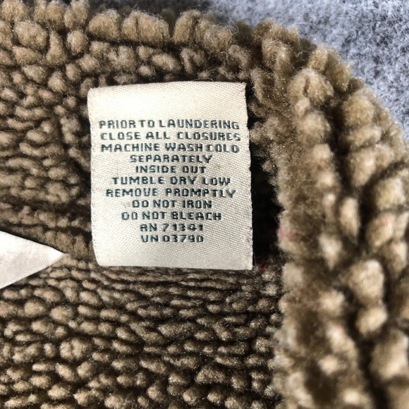 L.L.Bean Jacket Womens Petite Medium Red Faux Suede Sherpa‎ Lined Warm Coat - Picture 9 of 16